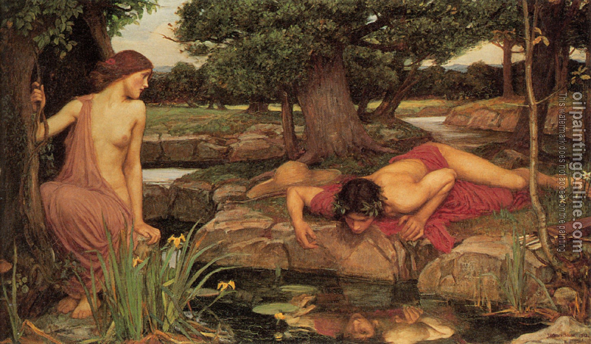 Waterhouse, John William - Echo and Narcissus